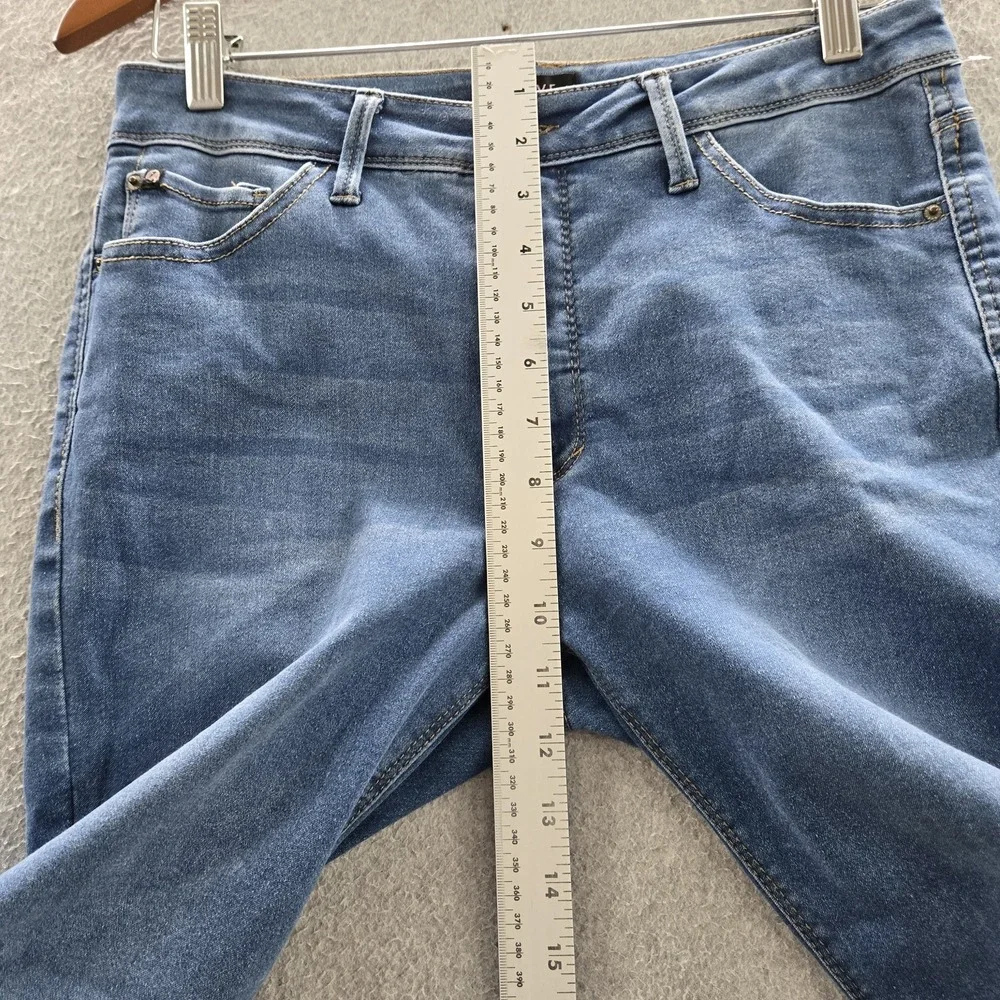 Curve Appeal Women Jeans 8 Blue Denim Capri Mid Rise Medium Wash 20" Inseam - Picture 7 of 11